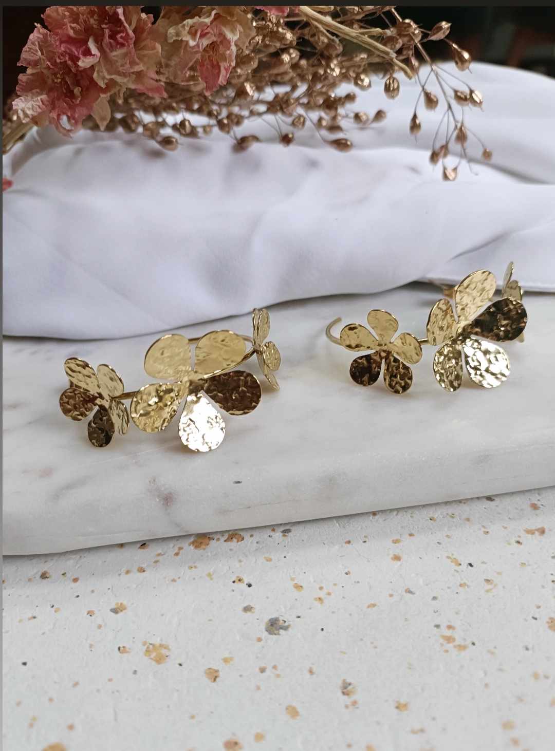 Boucles d'oreilles en acier inoxydable - Daisy