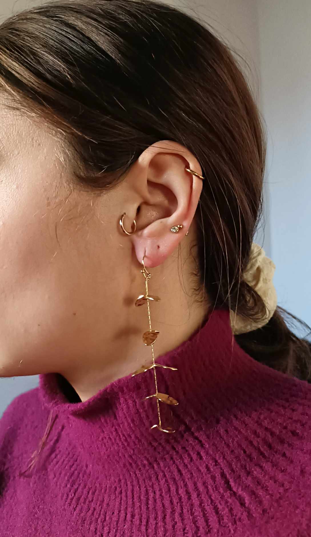 Boucles d'oreilles en acier inoxydable - Tulipa